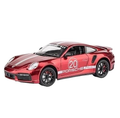 1:24 Für 911 Turbo S Roadster Simulation Druckgusslegierung Modellauto(Red) von RHUIMEI