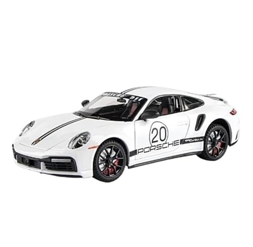 1:24 Für 911 Turbo S Roadster Simulation Druckgusslegierung Modellauto(White) von RHUIMEI