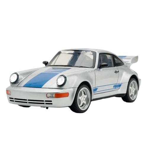 1:24 Für 964 RS Classic Roadster Metall Diecast Modell Auto(Silver) von RHUIMEI