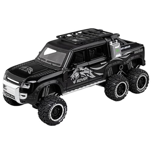 1:24 Für Defender 6X6 Legierung Buggy Auto Modell(Black) von RHUIMEI