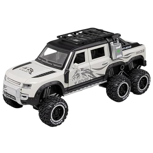 1:24 Für Defender 6X6 Legierung Buggy Auto Modell(White) von RHUIMEI