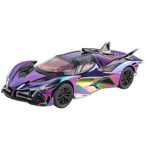 1:24 Für EVO Galvanisierte Version Legierung Modell Sportwagen(Purple) von RHUIMEI
