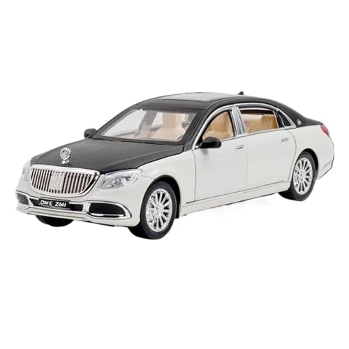 1:24 Für GLS600 Legierung Modell Auto Druckguss Spielzeug Auto Simulation Sound Und Licht Spielzeug(Black) von RHUIMEI