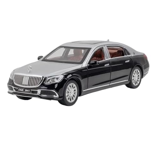 1:24 Für GLS600 Legierung Modell Auto Druckguss Spielzeug Auto Simulation Sound Und Licht Spielzeug(Silver) von RHUIMEI