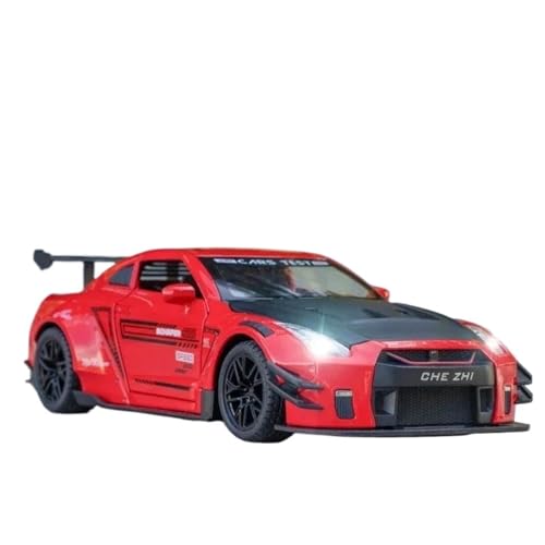 1:24 Für GTR R35 Roadster Druckguss-Automodell(Red) von RHUIMEI