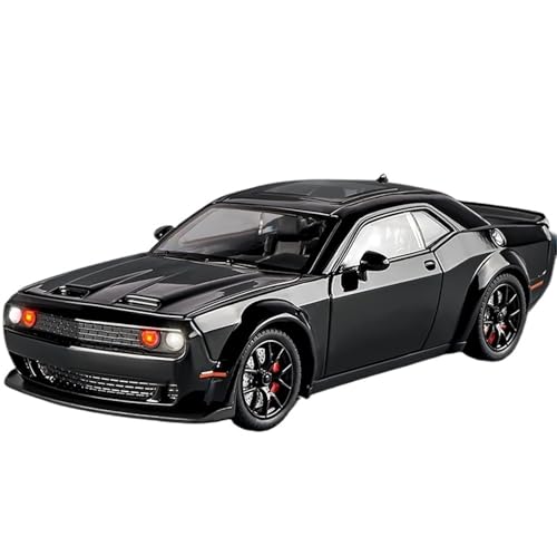1:24 Für Hellcat Legierung Auto Modell Simulation Auto Modell Sammlung Ornamente(Black) von RHUIMEI