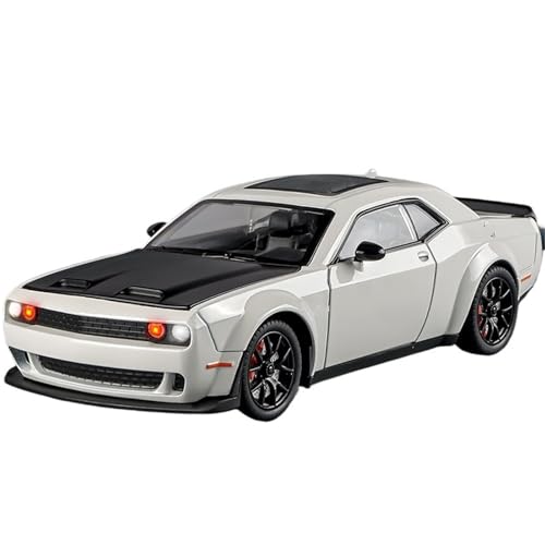 1:24 Für Hellcat Legierung Auto Modell Simulation Auto Modell Sammlung Ornamente(White) von RHUIMEI