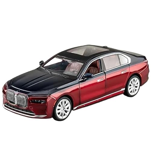 1:24 Für I7 M70L Luxuslimousine Legierung Diecast Automodell(Red) von RHUIMEI