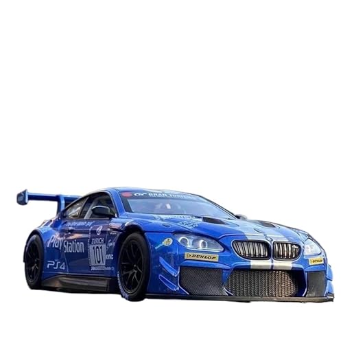 1:24 Für M6 GT3 Le Mans Legierung Druckguss Rennmodell(Blue) von RHUIMEI