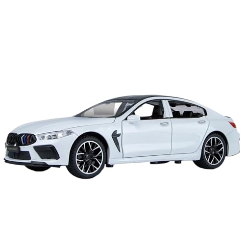 1:24 for M8 Sport Auto Legierung Auto Modell Büro Ornamente(White) von RHUIMEI