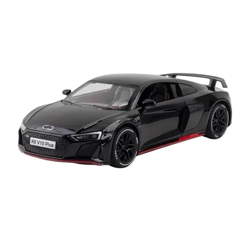 1:24 Für R8 V10 Plus Druckguss-Sportwagen-Legierung Modellauto(Black) von RHUIMEI