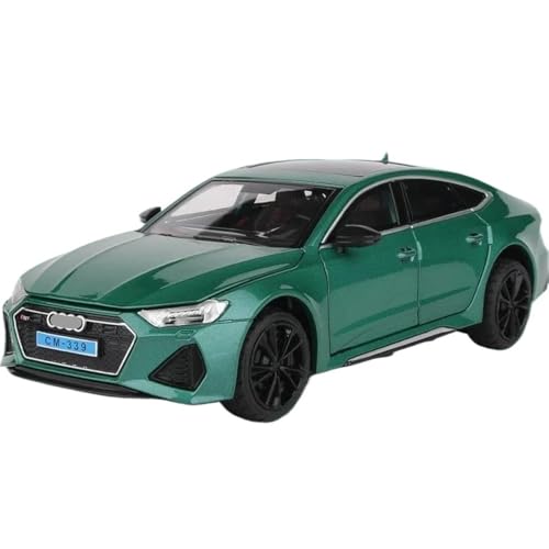 1:24 Für Rs 7 Coupe Legierung Automodelle Druckguss Metall Sportwagen(Green) von RHUIMEI