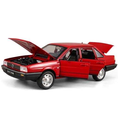 1:24 Für Santana Auto Legierung Druckguss Klassische Modell Sound Und Licht Präsentieren Sammlung(Red) von RHUIMEI