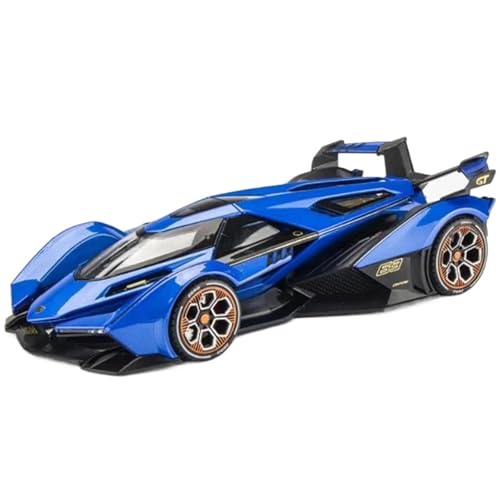 1:24 para V12 Vision GT Aleción Druckguss-Metall-Konzeptmodell De Coche Deportivo(Blue) von RHUIMEI
