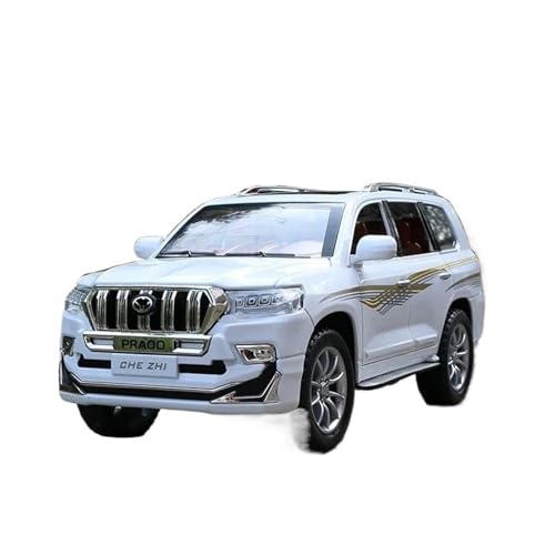 1:24 Für Land Cruiser Prado Legierung Diecast Automodell(White) von RHUIMEI