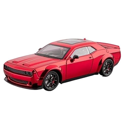 1:24 for Challenger SRT Hellcat Roadster Druckgusslegierung Automodellsammlung(Red) von RHUIMEI