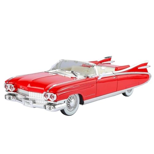 1:24 for Eldorado Biarritz 1959 Serie 62 Luxus Auto Legierung Druckguss Modell(Red) von RHUIMEI