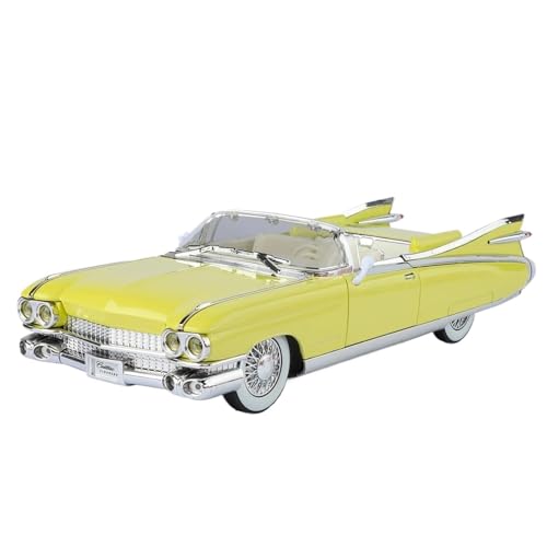 1:24 for Eldorado Biarritz 1959 Serie 62 Luxus Auto Legierung Druckguss Modell(Yellow) von RHUIMEI