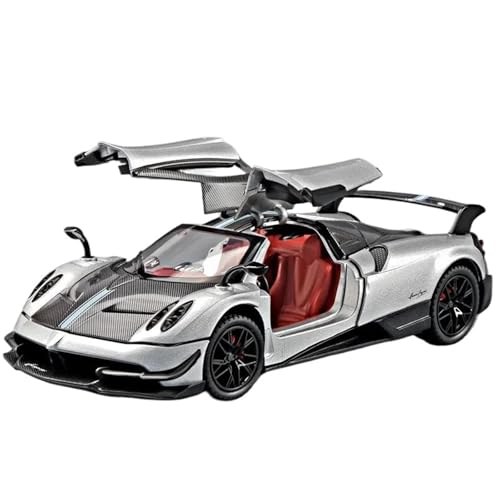 1:24 for Huayra BC Legierung Druckguss Sportwagen Modell Ornamente Sammlung(Silver) von RHUIMEI