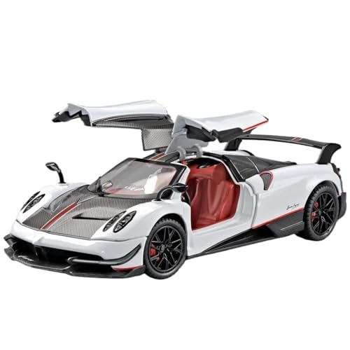 1:24 for Huayra BC Legierung Druckguss Sportwagen Modell Ornamente Sammlung(White) von RHUIMEI