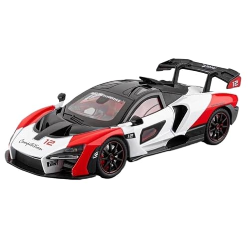 1:24 for Senna Racing Legierung Druckguss Auto Modell Ornamente Sammlung(White) von RHUIMEI