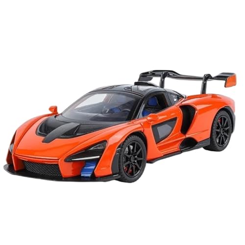 1:24 for Senna Supercar Legierung Druckguss Auto Modell Ornamente Sammlung(Orange) von RHUIMEI