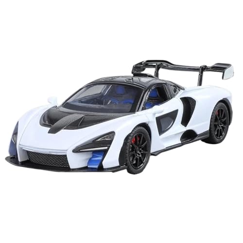 1:24 for Senna Supercar Legierung Druckguss Auto Modell Ornamente Sammlung(White) von RHUIMEI