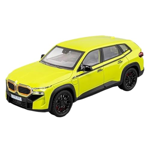 1:24 for XM Legierung Druckguss Auto Modell Ornamente(Yellow) von RHUIMEI