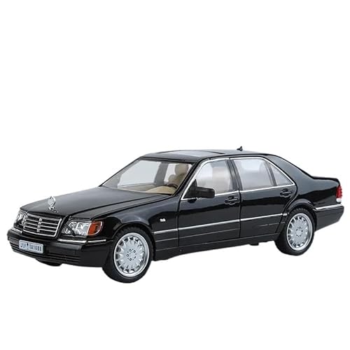 1:24 für Hutou Ben W140 320SEL Modellauto, Legierung, Retro, klassisch, Modellauto, Oldtimer-Spielzeug, Kollektion Ornamente (schwarz) von RHUIMEI