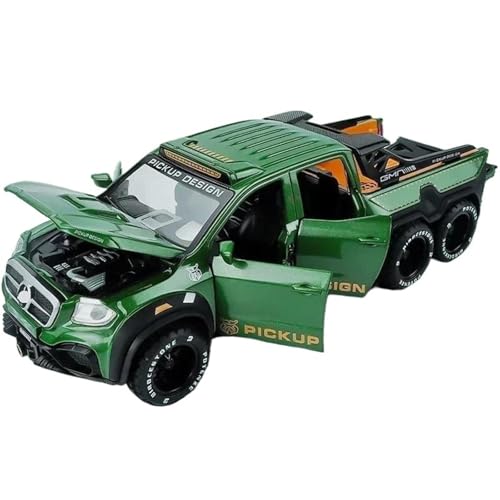 1:28 Mercedes Benz X-Klasse Exy 6X6 Offroad-Pickup-Modell Spielzeugauto Legierung Druckguss Pull Back Spielzeugfahrzeug Als Geschenk(Green) von RHUIMEI