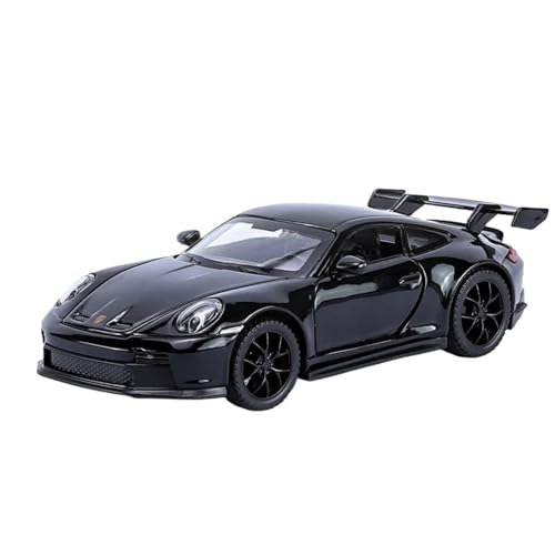 1:32 911 GT3 RS Sportwagenmodell Aus Legierung, Druckguss-Metall-Rennwagensimulation, Sound- Und Lichtspielzeug(Black) von RHUIMEI