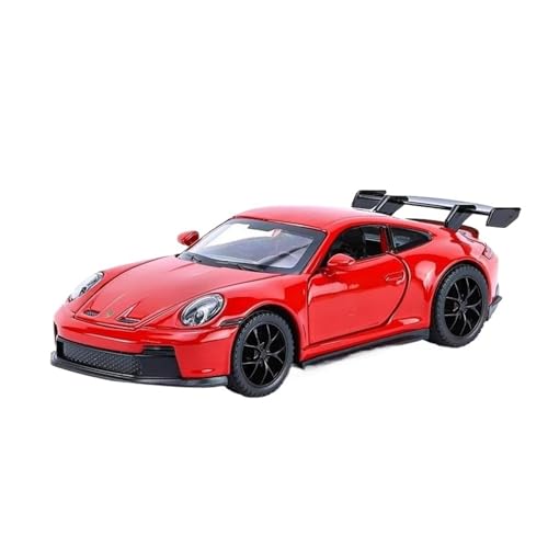1:32 911 GT3 RS Sportwagenmodell Aus Legierung, Druckguss-Metall-Rennwagensimulation, Sound- Und Lichtspielzeug(Red) von RHUIMEI