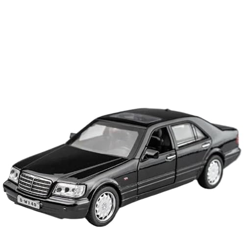 1:32 Für S-W140 Oldtimermodell Druckgusslegierung(Black) von RHUIMEI