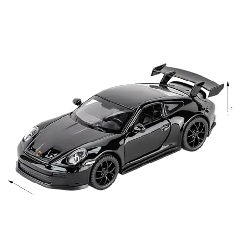 1:32 Für 911 GT3 Hochsimulation Druckgusslegierung Modellauto Sound Und Licht Heckziehspielzeug(Black) von RHUIMEI
