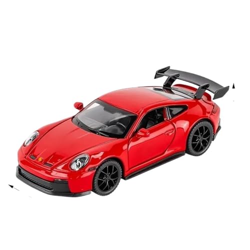 1:32 Für 911 GT3 Hochsimulation Druckgusslegierung Modellauto Sound Und Licht Heckziehspielzeug(Red) von RHUIMEI