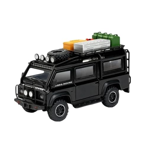 1:32 Für Defender Geländewagen Legierung Druckguss Auto Modell Sound Und Licht Spielzeug(Black) von RHUIMEI