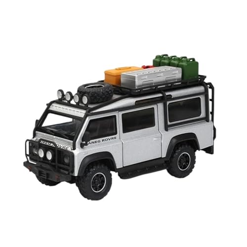 1:32 Für Defender Geländewagen Legierung Druckguss Auto Modell Sound Und Licht Spielzeug(Silver) von RHUIMEI