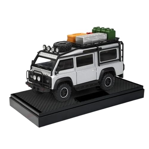 1:32 Für Defender Off-Road Legierung Druckguss Camper Modell(Silver) von RHUIMEI