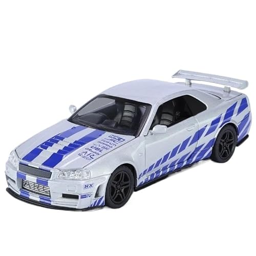 1:32 Für R34 Legierung Automodell(Silver) von RHUIMEI