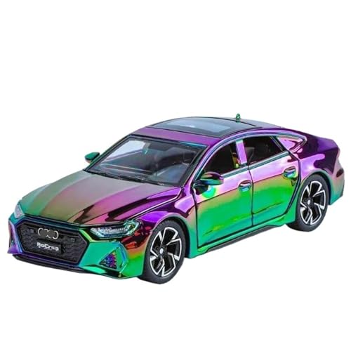 1:32 Für RS7 Quattro Sportback Legierung Kleinwagen Diecast Metallmodell(Purple) von RHUIMEI