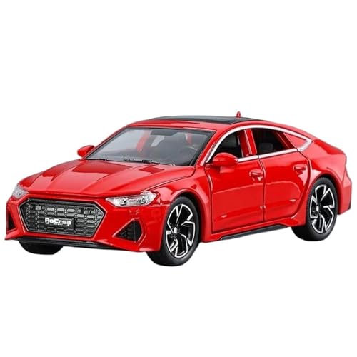 1:32 for RS7 Sportwagenmodell Nachahmung Legierung Druckguss Echter Sound Und Licht Rückkehr Limousine(Red) von RHUIMEI