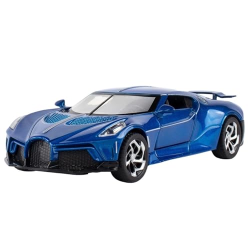 1:32 Für Sound of The Night Sportwagen Modell Simulation Auto Legierung Ornamente(Blue) von RHUIMEI