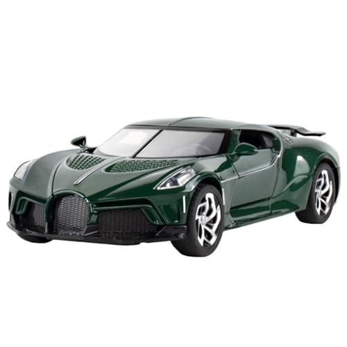 1:32 Für Sound of The Night Sportwagen Modell Simulation Auto Legierung Ornamente(Green) von RHUIMEI