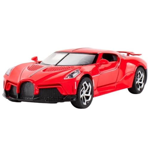 1:32 Für Sound of The Night Sportwagen Modell Simulation Auto Legierung Ornamente(Red) von RHUIMEI