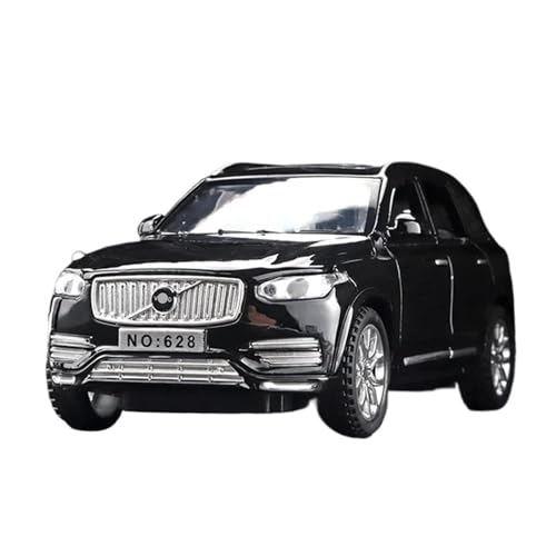 1:32 Für XC90 SUV Legierung Auto Modell Druckguss Metall Modell Sound Und Licht Sammlung Display Ornamente(Black) von RHUIMEI