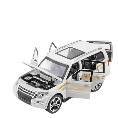 1:32 for Pajero Legierung Druckguss Auto Modell Ornament(White) von RHUIMEI