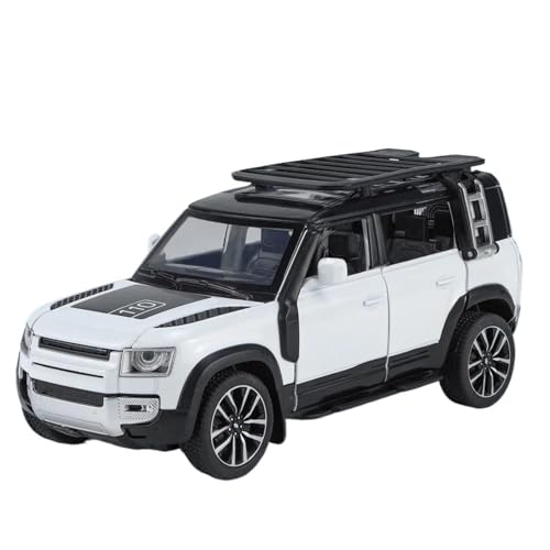 1:32 for Defender 110 Legierung Druckguss SUV Auto Modell Ornamente Sammlung(White) von RHUIMEI