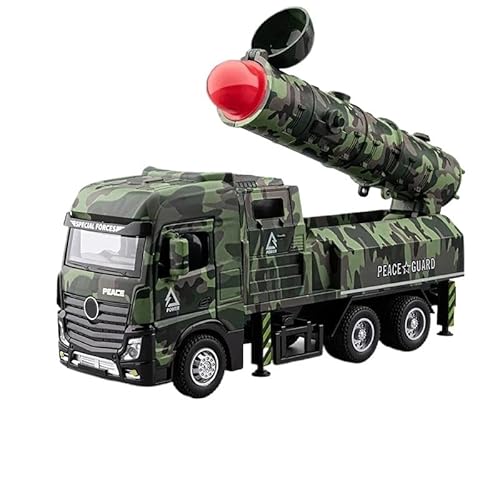 1:32 for Militärische Raketenlader Interkontinentalraketenfahrzeug Legierung Druckgussmodell Ornamentsammlung(Green) von RHUIMEI