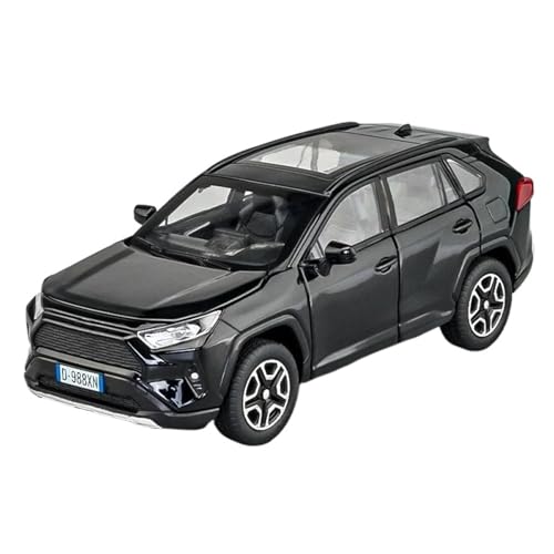 1:32 for RAV4 Legierung Druckguss SUV Auto Modell Ornament Sammlung(Black) von RHUIMEI