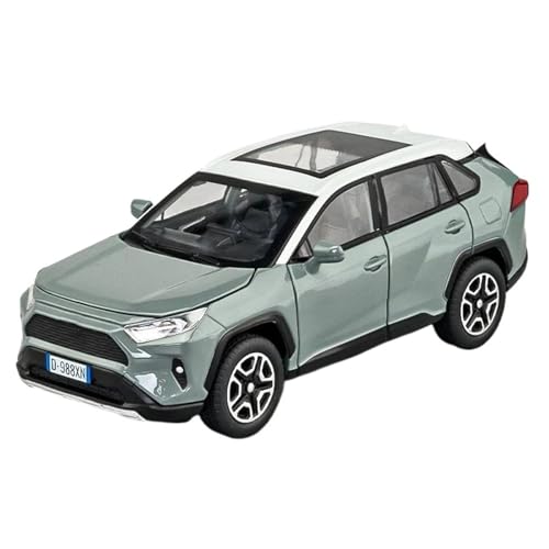 1:32 for RAV4 Legierung Druckguss SUV Auto Modell Ornament Sammlung(Green) von RHUIMEI